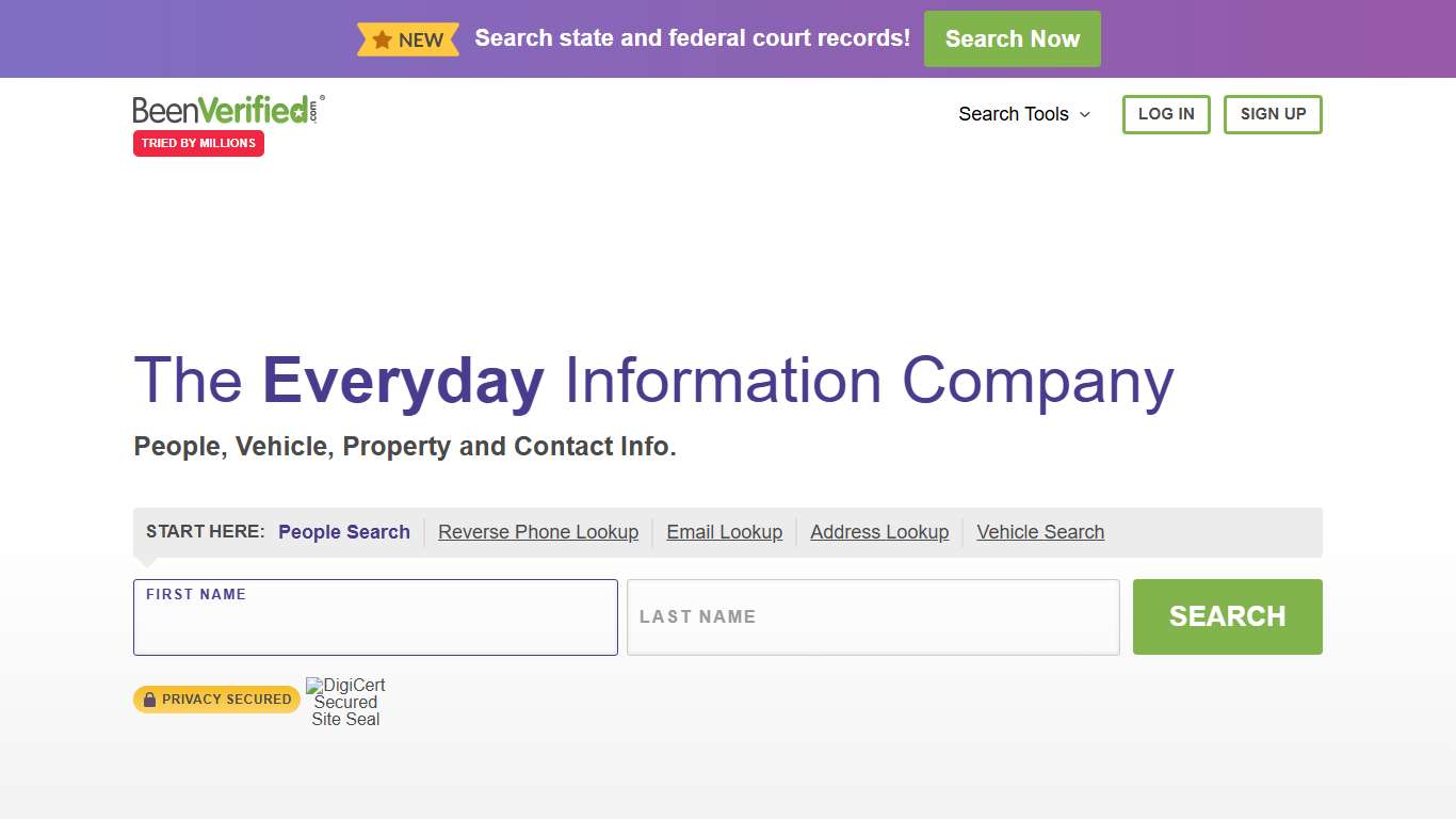 Everyday Information - Check People, Phone Numbers, Vehicles & Addresses | BeenVerified