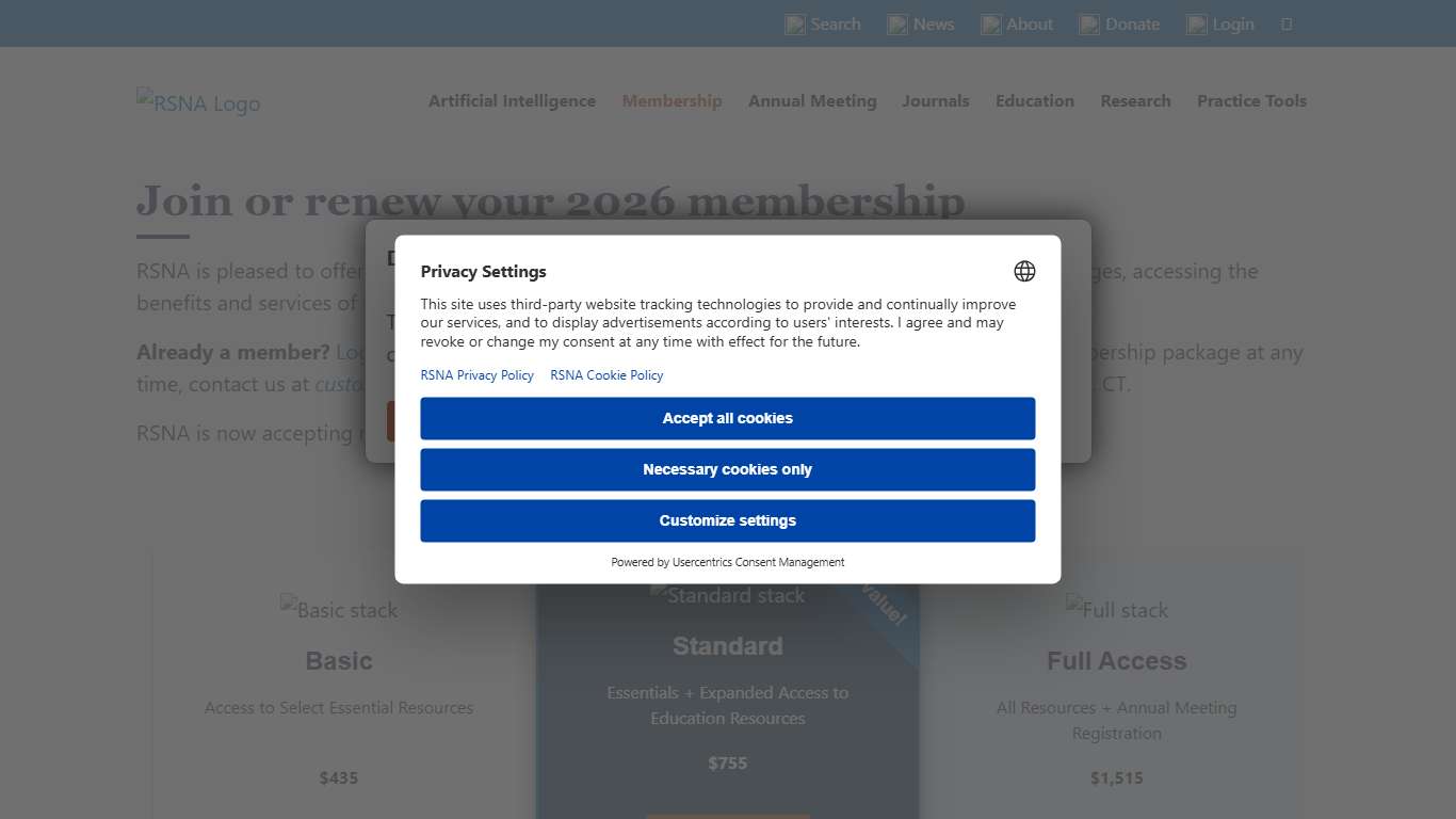 Join or renew your 2026 membership | RSNA